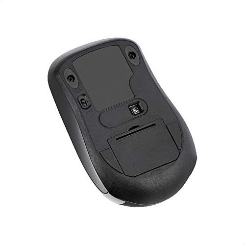 AmazonBasics - Ratón inalámbrico con receptor USB nano, color negro