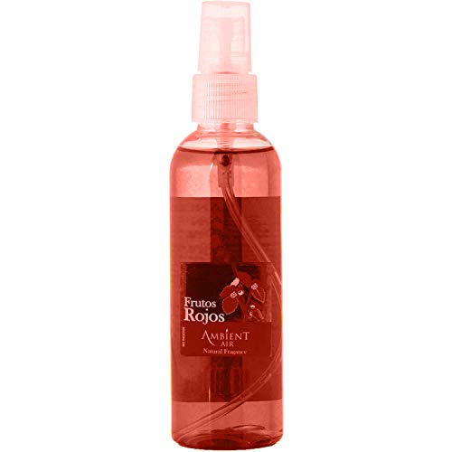 Ambientair Perfume de Hogar en Spray, Aroma Frutos Rojos, 100 ml, Cristal, Rojo, 5x3x12 cm