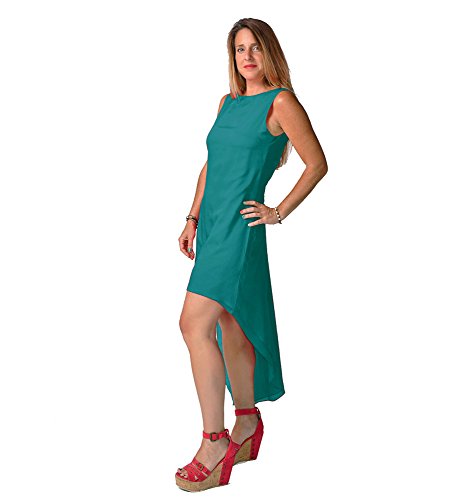 Anoushka Ibiza Vestido, Verde (Verde Petróleo), 44 (Tamaño del Fabricante:XXL) para Mujer