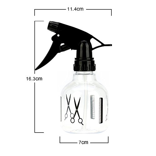 Anself Botella de Spray 300ml Pulverizador de Rociar Agua para Peluquería Salón Peluquero