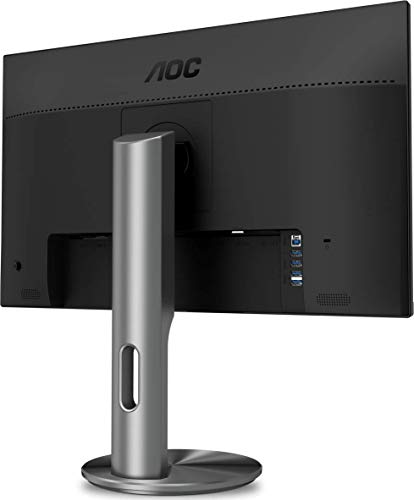 AOC Monitores I2490PXQU/BT - Pantalla para PC de 23.8" (resolución 1920 x 1080 pixels, tecnología FlickerFree y LowBlue, contraste 1000:1, 4 ms, HDMI, Displayport, Regulable en altura), Negro