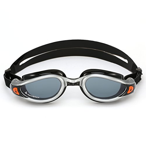 Aqua Sphere Kaiman Exo Gafas de natación, Unisex Adulto, Plateado y Negro, Talla única