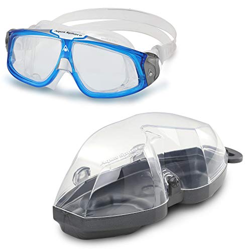 Aqua Sphere Seal 2.0 Gafas de natación, Unisex Adulto, Lente Azul Claro y Blanco/Transparente, Talla única