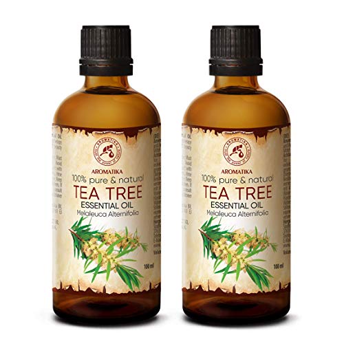 Árbol de Té Aceite Esencial 200ml - 2x100ml - 100% Puro y Natural - Melaleuca Alternifolia - Australia