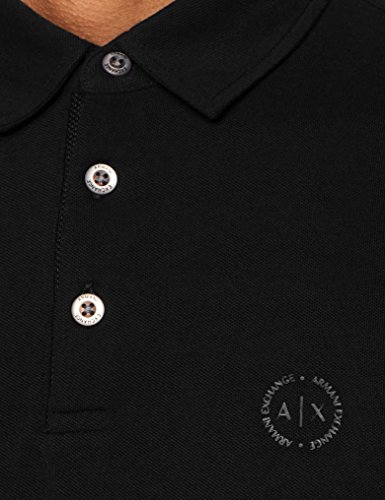 Armani Exchange 8nzf78 Polo, Negro (Black 1200), X-Small para Hombre