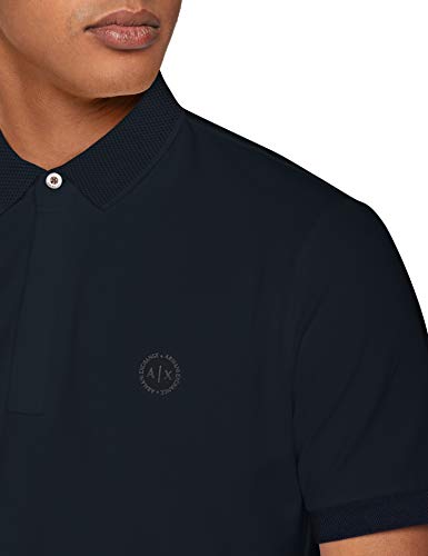 Armani Exchange Elegance Polo, Azul (Navy 1510), X-Small para Hombre