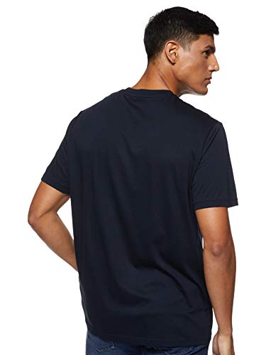 Armani Exchange Pima Logo Camiseta, Azul (Navy 1510), X-Large para Hombre