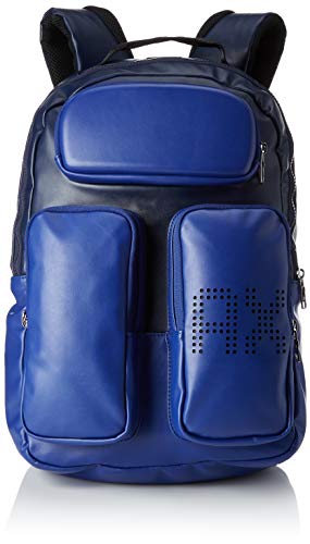 Armani Exchange Pockets Backpack, Mochilas para Hombre, Azul (Marine/Navy), 28x19x34 centimeters (B x H x T)