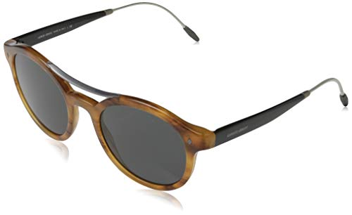 Armani GIORGIO 0AR8119 Gafas de sol, Striped Brown, 50 para Hombre