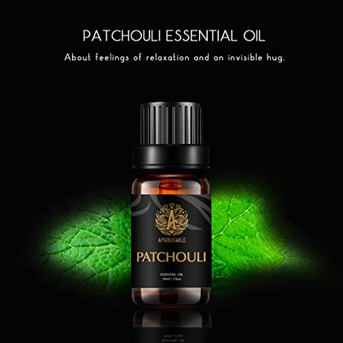 Aromaterapia Aceite esencial de pachuli, Grado Terapéutico Aromaterapia pachulí fragancia de aceite esencial Para Difusor, Humidificador, 100% puro aceite esencial de pachuli Perfume 0,33 oz - 10ml