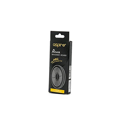 Aspire Revvo Tanque Cabezales de repuesto de bobina 0.1-0.16 ohm (50-100W / Best 80-85W) - Paquete de 3, Este producto no contiene nicotina ni tabaco