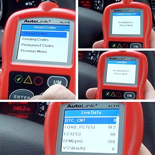 Autel Autolink AL319 Bus Can Diagnosis Multimarca 2 EOBD Auto Scanner Lee y Borra Códigos de Error de Automóviles con Interfaz Estandar OBD II 16 Pines, AL 319