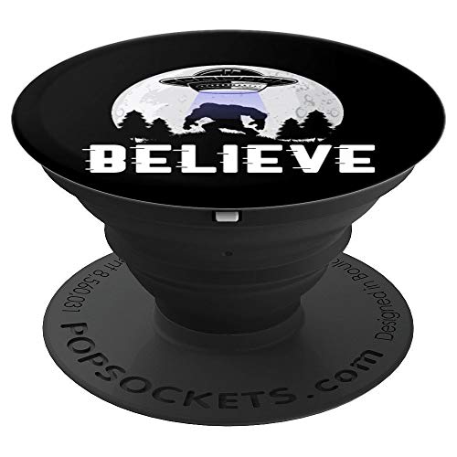 Awesome Believe in Aliens Believe in Bigfoot Believe in UFOs PopSockets Agarre y Soporte para Teléfonos y Tabletas