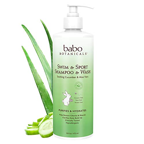 Babo Botanicals Champú y lavado de pepino Aloe, 16 oz