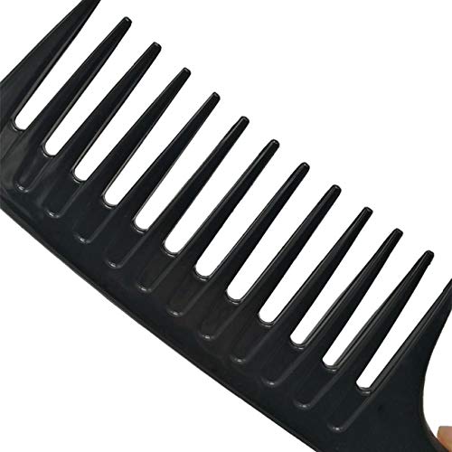 Ballylelly ABS Peine ancho Herramienta de estilo duradero Dientes anchos Horquilla Peine Cepillo de pelo Pompadour Peinado Accesorios para el cabello Regalo