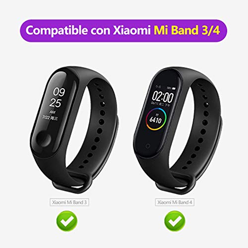 BANGTING 13 PCS Correa Compatible con Pulseras Xiaomi Mi Band 3/4, Correas para Fundas Mi Band 3 Mi Inteligente Band 4 Pulsera Reloj Silicona Banda Reemplazo