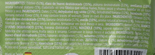 Barrita Energética 100% natural - Alta en proteínas - Avellanas y Plátano (50g) - Pack Ahorro de 15 Barritas