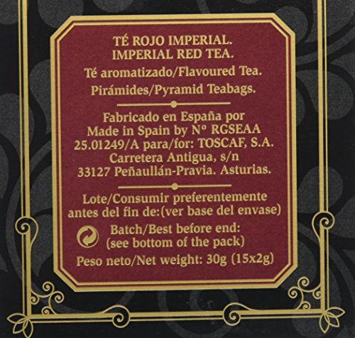 Barton Té Rojo Imperial - 15 pirámides