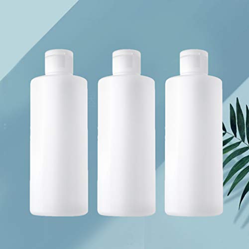 Beaupretty Botellas de Plástico Vacías con Tapa Abatible para Champú Acondicionador Loción Artículos de Tocador Jabón Líquido para El Cuerpo Cremas Paquete de 3