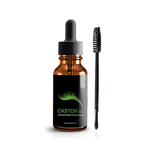 Beito 1Bottle Natural Organic Castor Oil Lash Growth Serum Cejas Mejora de suero Estimular el tratamiento de pestañas Lash Booster para pestañas y cejas Crecimiento de cabello (10ml / 0.34fl.oz)