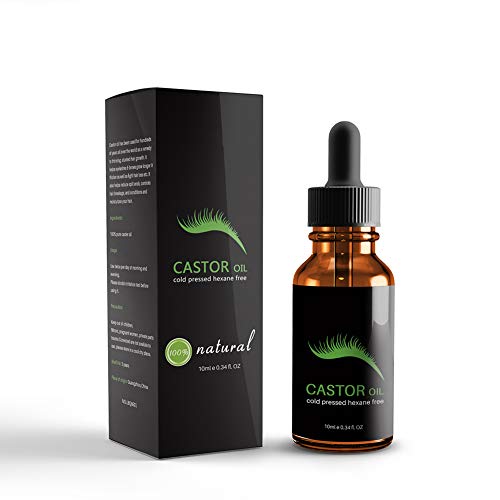 Beito 1Bottle Natural Organic Castor Oil Lash Growth Serum Cejas Mejora de suero Estimular el tratamiento de pestañas Lash Booster para pestañas y cejas Crecimiento de cabello (10ml / 0.34fl.oz)