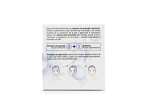 Bella Aurora Discos Faciales Exfoliantes Anti-Manchas | Elimina Impurezas | Estimula la Regeneración Celular | Aporta Luminosidad y Reduce Poros, Pack de 30 discos, 15 ml