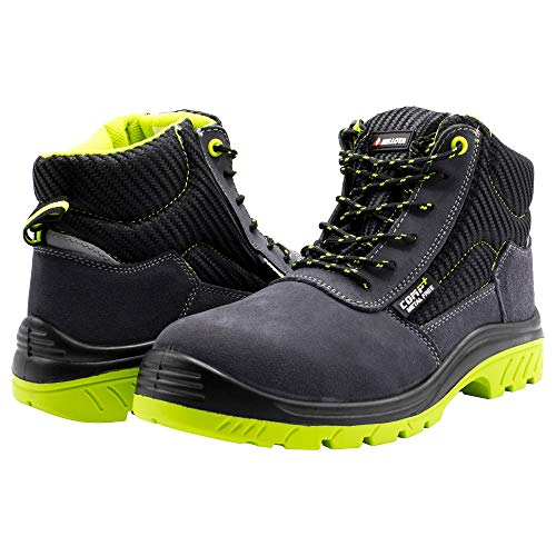 Bellota 7230946S1P Bota de seguridad, Negro, Verde, 46 EU