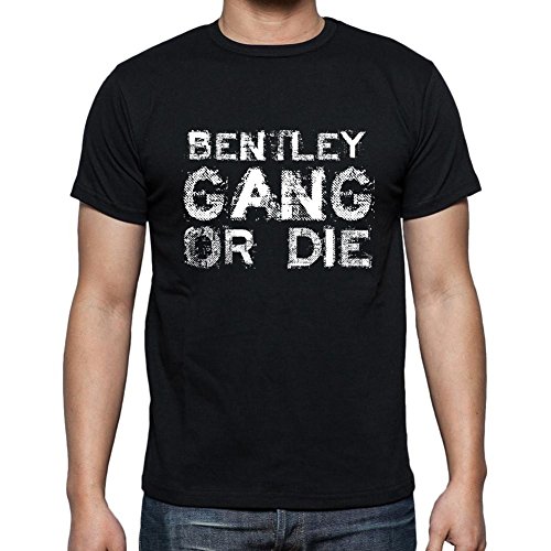 Bentley Family Gang, Camiseta para Las Hombres, Manga Corta, Cuello Redondo, Negro