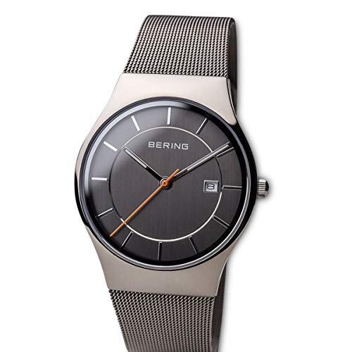 BERING Reloj Analógico para Hombre de Cuarzo con Correa en Acero Inoxidable 11938-007