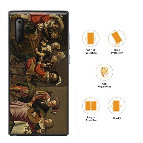 Berkin Arts Dirck Hals para Samsung Galaxy Note 10 Pro/Caja del teléfono Celular de Arte/Impresión Giclee UV en la Cubierta del móvil(Notin Manner O Oil On Panel)