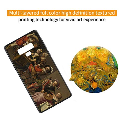 Berkin Arts Dirck Hals para Samsung Galaxy Note 9/Caja del teléfono Celular de Arte/Impresión Giclee UV en la Cubierta del móvil(Notin Manner O Oil On Panel)