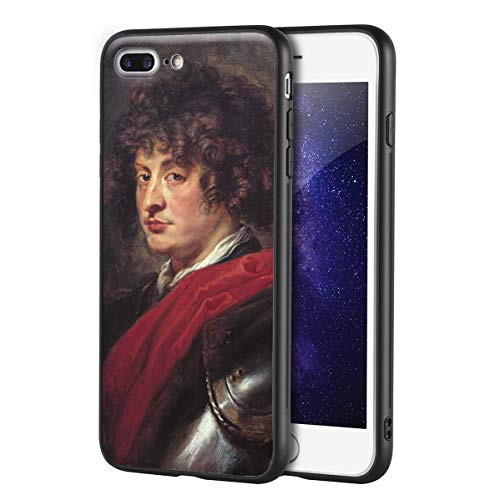 Berkin Arts Peter Paul Rubens para iPhone 7 Plus&iPhone 8 Plus/Caja del teléfono Celular de Arte/Impresión Giclee UV en la Cubierta del móvil(Joven con Armadura)