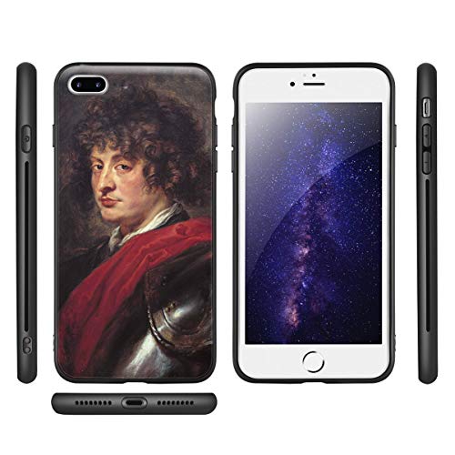 Berkin Arts Peter Paul Rubens para iPhone 7 Plus&iPhone 8 Plus/Caja del teléfono Celular de Arte/Impresión Giclee UV en la Cubierta del móvil(Joven con Armadura)