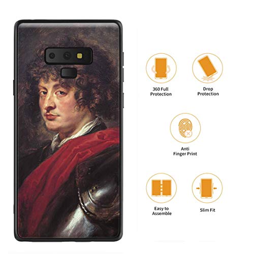 Berkin Arts Peter Paul Rubens para Samsung Galaxy Note 9/Caja del teléfono Celular de Arte/Impresión Giclee UV en la Cubierta del móvil(Joven con Armadura)