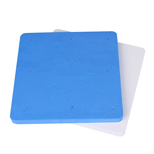 bestonzon 2pcs Espuma Pad de fondant pastel azúcar flor modelaje alfombra