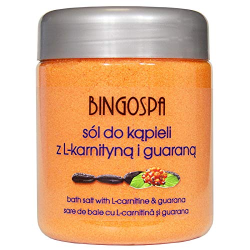 BINGOSPA Sal de baño espumosa con L-carnitina y guaraná para una piel firme, refrescante y relajante - 580 g