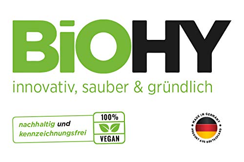 BiOHY Lavavajillas a mano (1 botella de 1 litro) | Libre de fosfatos | libre de químicos dañinos y biodegradables | Adecuado para la restauración, la industria y el hogar (Spülmittel)