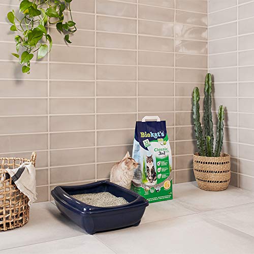 Biokat's Classic Fresh 3in1, arena para gatos con fragancia primavera – Arena aglomerante para gatos: de alta calidad y con 3 tamaños diferentes de grano – 1 bolsa de papel (1 x 10 l)