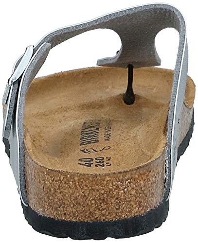 Birkenstock Gizeh BS, Chanclas para Mujer, Plateado (Silver), 37 EU