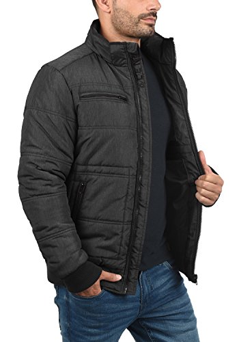 Blend Boris Chaquetón Chaqueta De Invierno para Hombre con Cuello Alto, tamaño:L, Color:Black (70155)