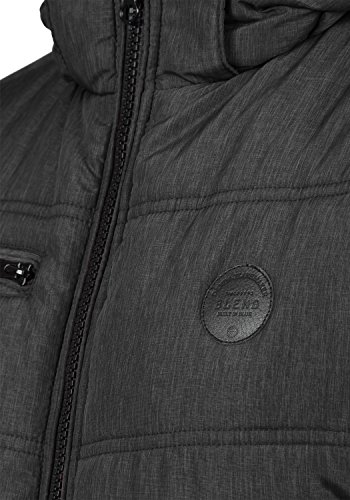 Blend Boris Chaquetón Chaqueta De Invierno para Hombre con Cuello Alto, tamaño:L, Color:Black (70155)