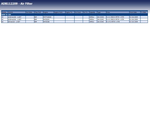 Blue Print ADB112209 Filtro de aire