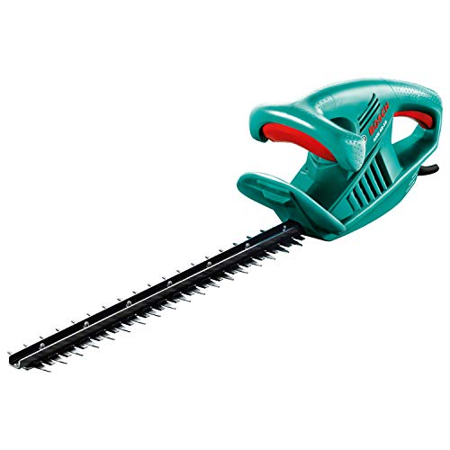 Bosch AHS 45-16 - Tijeras cortasetos, revestimiento de cuchilla, caja de cartón, espada de 45 cm, distancia entre dientes 16 mm, 420 vatios, 2.6 kg