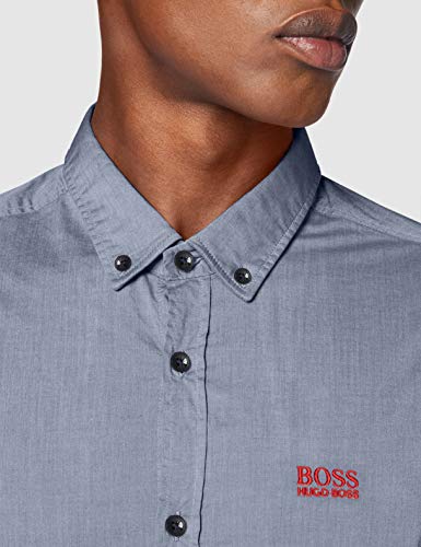 BOSS Biado_r Camisa, Azul (Open Blue 480), Small para Hombre