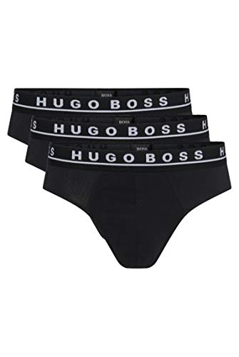 BOSS Brief CO/EL' Bóxer, Negro (Black 001), Large (Pack de 3) para Hombre