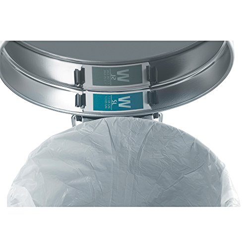 Brabantia Código W Bolsas de Basura Formato Rollo, Blanco, 5 L, 20 Unidades