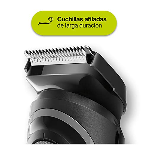 Braun Recortadora de Barba BT5242, Máquina Cortar Pelo, Recortadora de Barba y Cortapelos para Hombre, Cuchillas Afiladas de Larga Duración, Color Negro/Gris