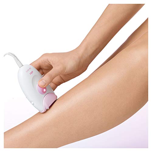 Braun Silk-épil 3 3270 - Depiladora para mujer con cable, cabezal de afeitado, peine recortador y estuche de viaje, edición regalo, color blanco/rosa