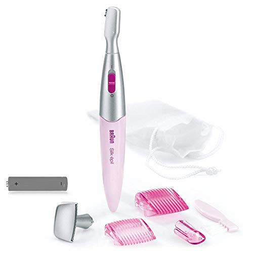 Braun Silk-épil 3in1 Trimmer - Acabadora con 4 accesorios, incluido un cabezal de precisión, rosa