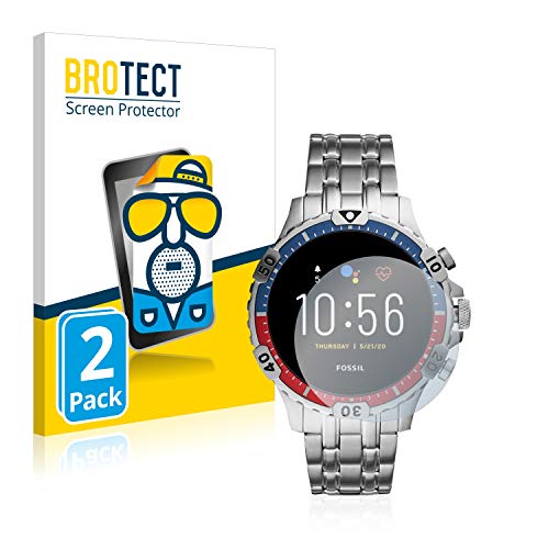 BROTECT Protector Pantalla Anti-Reflejos Compatible con Fossil Garrett HR (5. Gen) (2 Unidades) Pelicula Mate Anti-Huellas